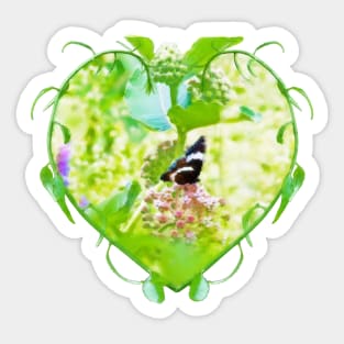 Butterfly and Milkweed Sticker